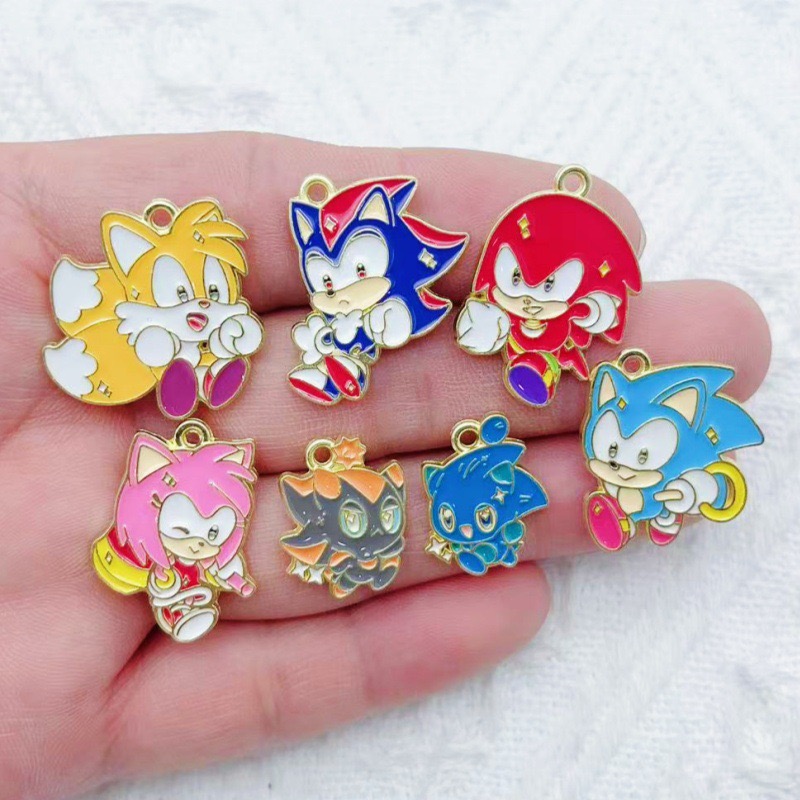 Wedding Yes - 10 個漫画ヨーロッパとアメリカのウサギのジュエリーアクセサリー DIY ドリップオイル合金ペンダントジュエリーキーホルダー