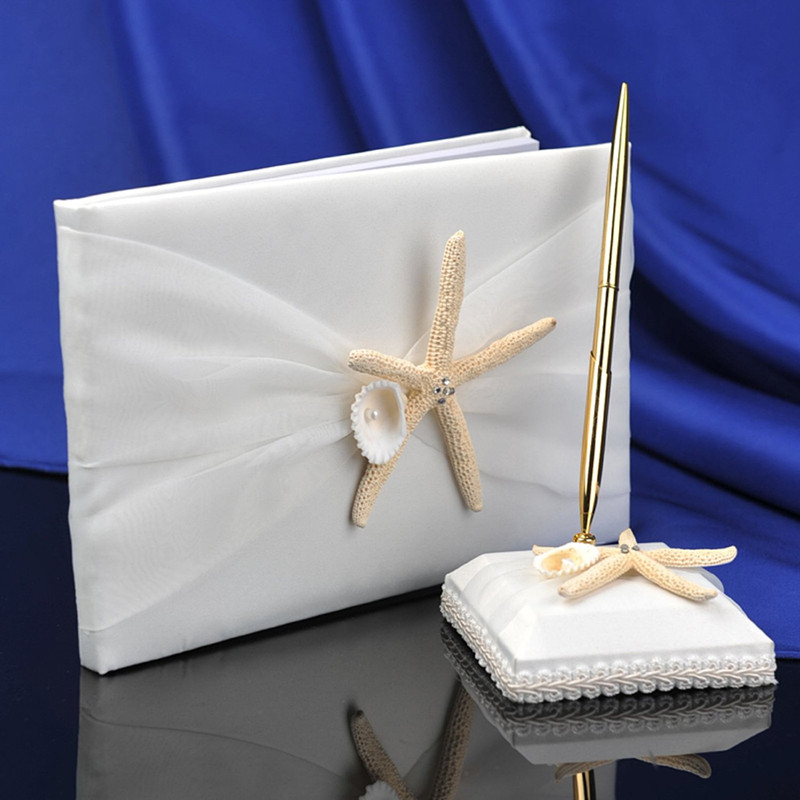 Wedding Supply Wholesale - 卸売 2 ウェディングセットシースターゲストブックペンセットビーチウェディング用品装飾用