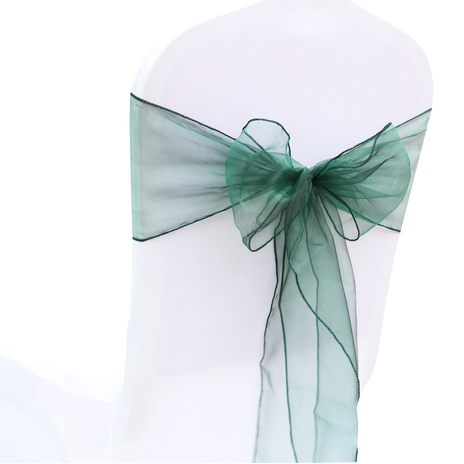 Wedding Supply Wholesale - 卸売 10/50 パックオーガンザ宴会椅子サッシュサッシュ蝶ネクタイ結婚式パーティーの装飾イベント用品椅子カバーサッシュ