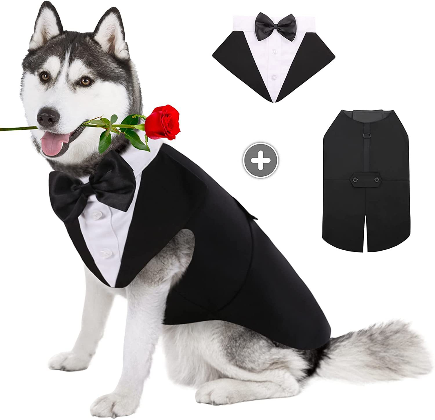 Suitsupply Wedding Tuxedo - ペットの変装,蝶ネクタイ付きのフォーマルなパーティーウェア,結婚式の服,小さいサイズのハロウィーンの服