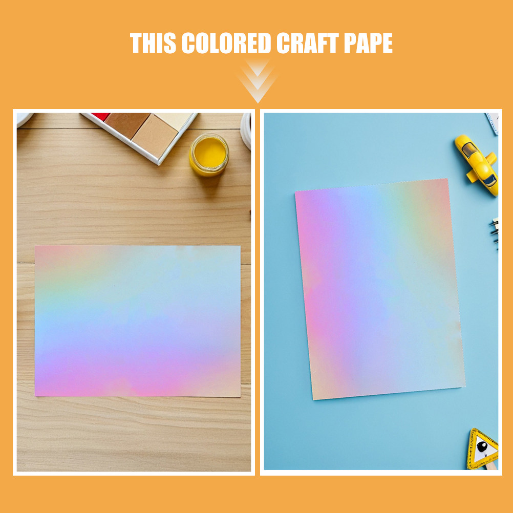 60枚 メタリックミラーカードストック紙 ホログラフィック箔 - Papercraft Supply Invitation のレビューと価格