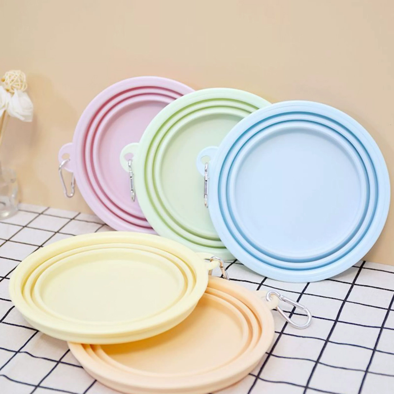 カラーペット用品携帯用フードウォーターコンテナ給餌トレイボウ - Wedding Water Supply のレビューと価格