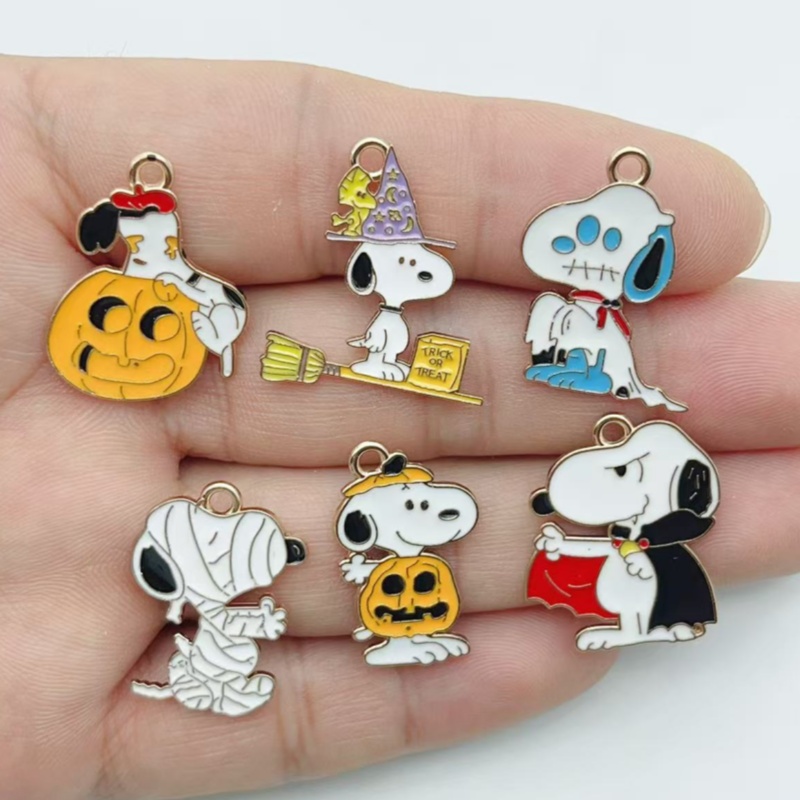 10 個かわいいハロウィン漫画子犬合金エナメルチャームカボチ - Wedding Yes のレビューと価格