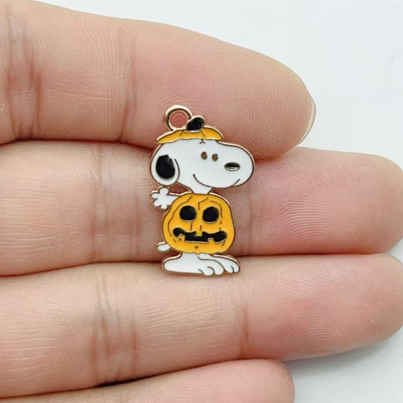 10 個かわいいハロウィン漫画子犬合金エナメルチャームカボチ - Wedding Yes のレビューと価格