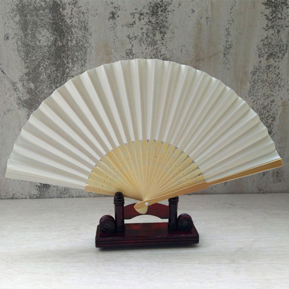 折りたたみ式竹紙扇子,無地,結婚式のゲストギフト,誕生日パー - Wedding Supply List のレビューと価格