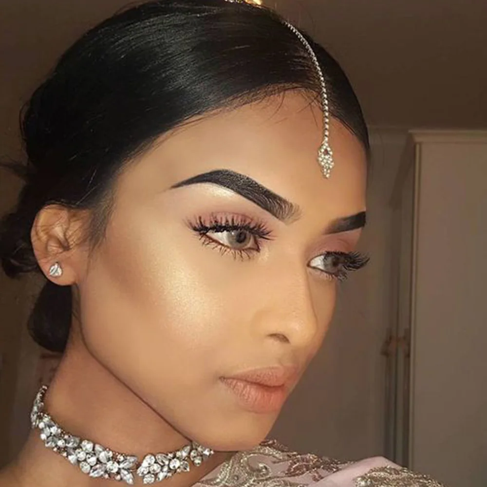 Stonefans 幾何学的な額チェーン女性インドのウェディ - Indian Wedding Supply のレビューと価格