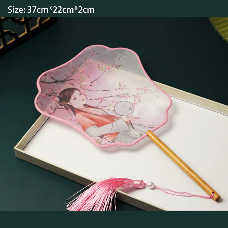 花の刺繍が施された丸いハンドファン,中国の宮殿の花柄のシルク - Wedding Supply List のレビューと価格