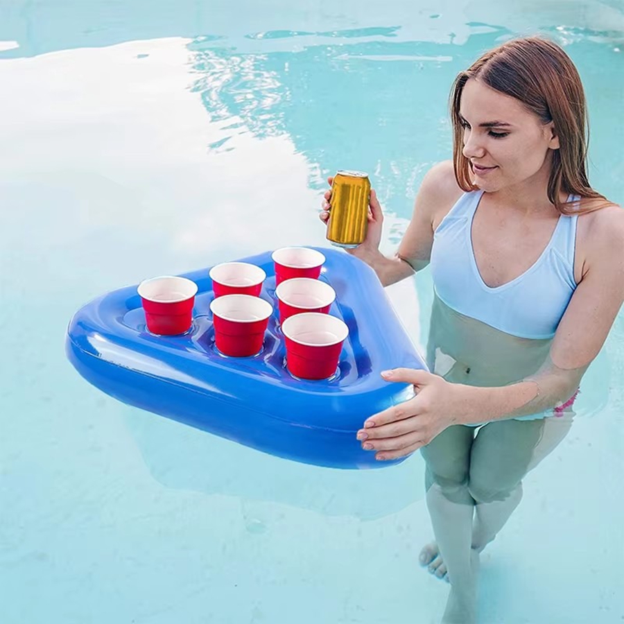 夏のプールパーティー三角カップホルダー 6 穴ビールホルダー - Wedding Water Supply のレビューと価格