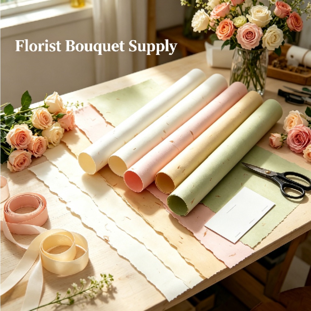 120 グラムカポックドンバ花びら花柄包装紙 DIY ギフト - Good Floral & Wedding Decor Supply のレビューと価格