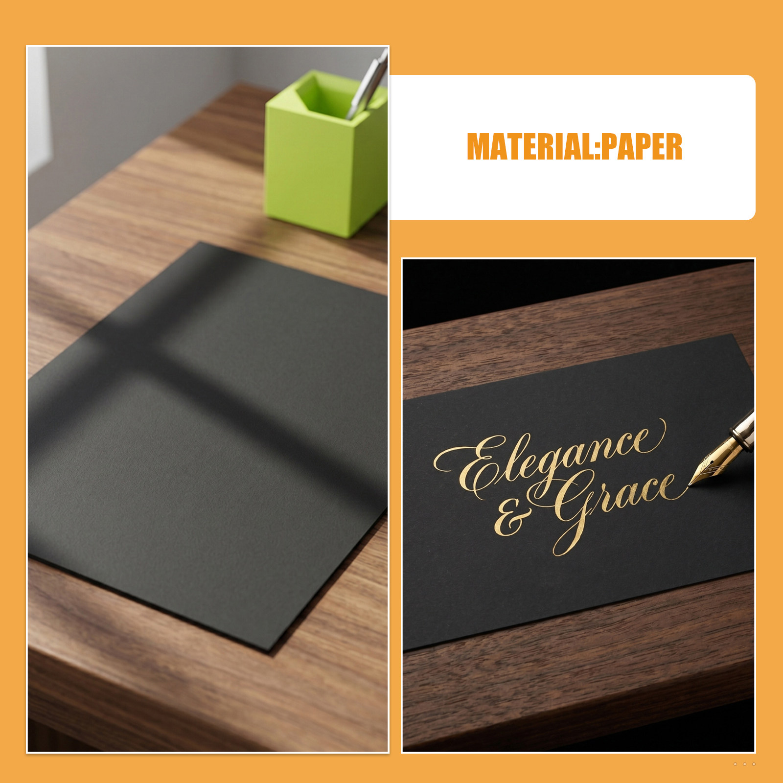 60枚入り ブラックカードストック 厚手スクラップブック用紙 - Papercraft Supply Invitation のレビューと価格