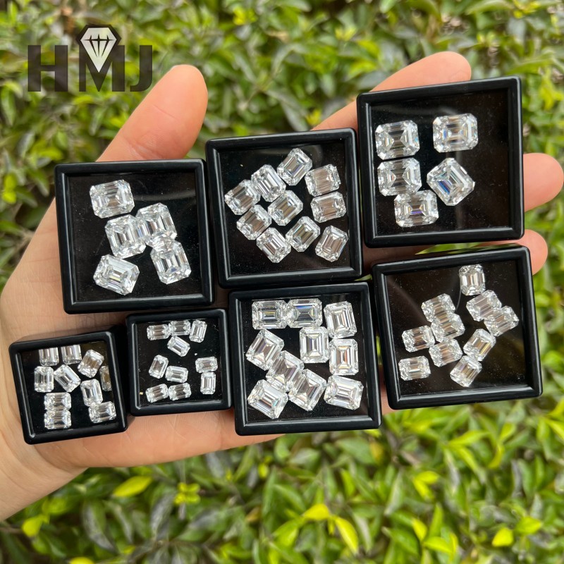 卸売モアッサナイトルースストーン エメラルドカット Dカラー - Wedding Supply Wholesale のレビューと価格