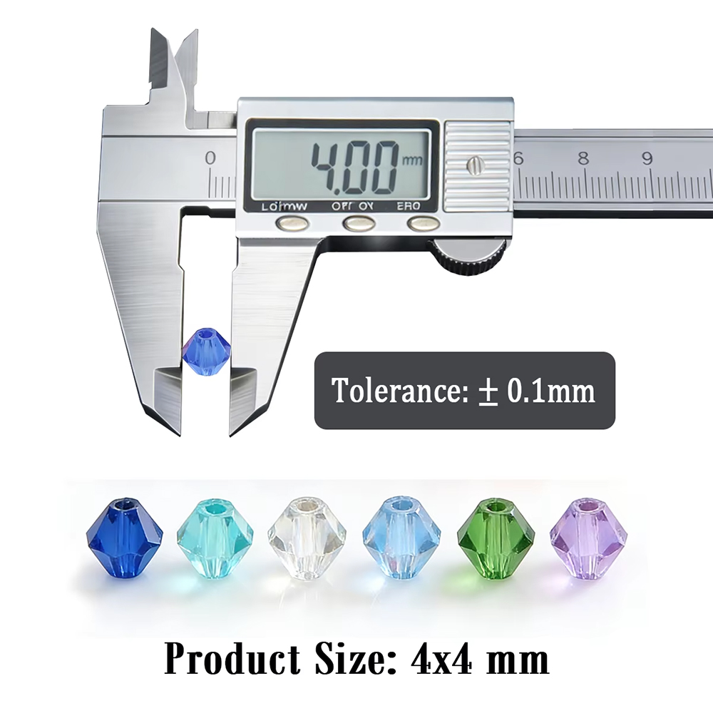 卸売4mmクリスタルガラスバイコーンビーズ、多面カットルース - Wedding Supply Wholesale のレビューと価格