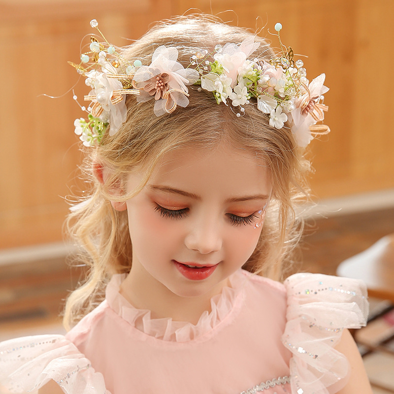 女性女の子フラワーヘッドバンド花嫁蝶花冠ヘアバンドヘアアクセ - Wedding Supply List のレビューと価格