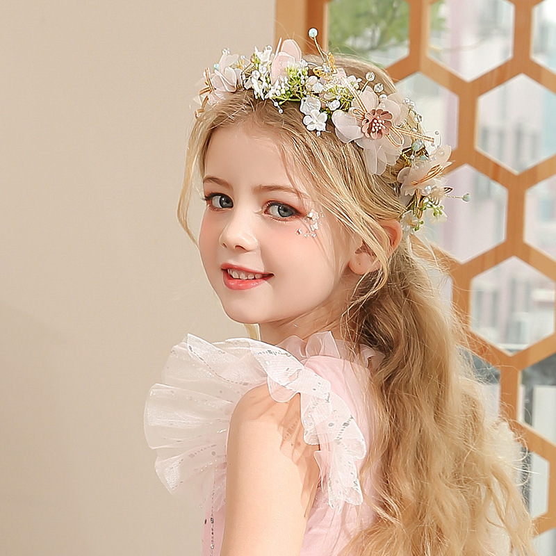 女性女の子フラワーヘッドバンド花嫁蝶花冠ヘアバンドヘアアクセ - Wedding Supply List のレビューと価格