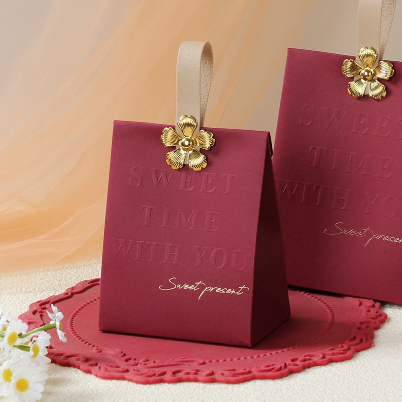 20/50 個プレミアムワインレッドギフトボックス結婚式手持 - Wedding Supply Wholesale のレビューと価格