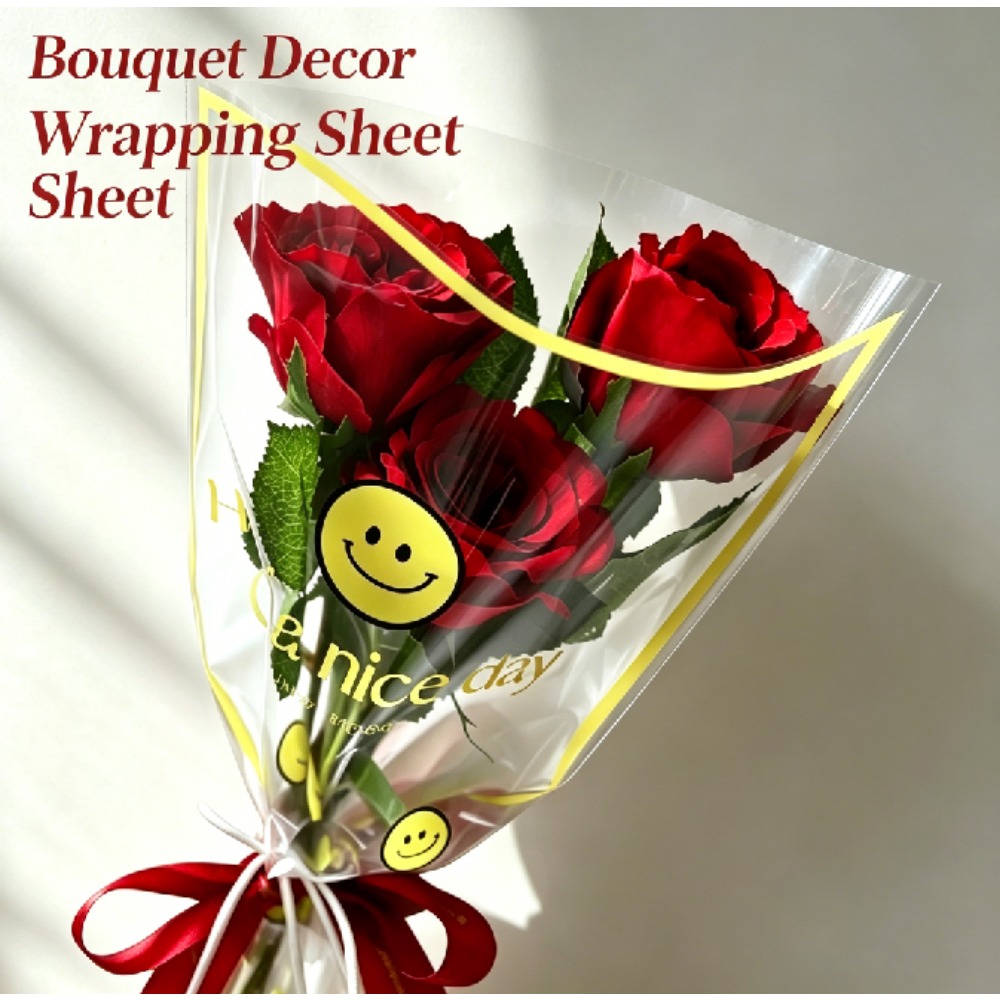 スマイリーマルチフラワー花柄スリーブDIYギフトブーケ結婚式 - Good Floral & Wedding Decor Supply のレビューと価格