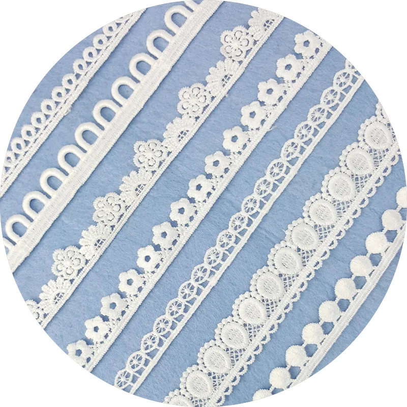 美しいレースの刺繡リボン,10ヤード,日曜大工のアクセサリー - Wedding Water Supply のレビューと価格