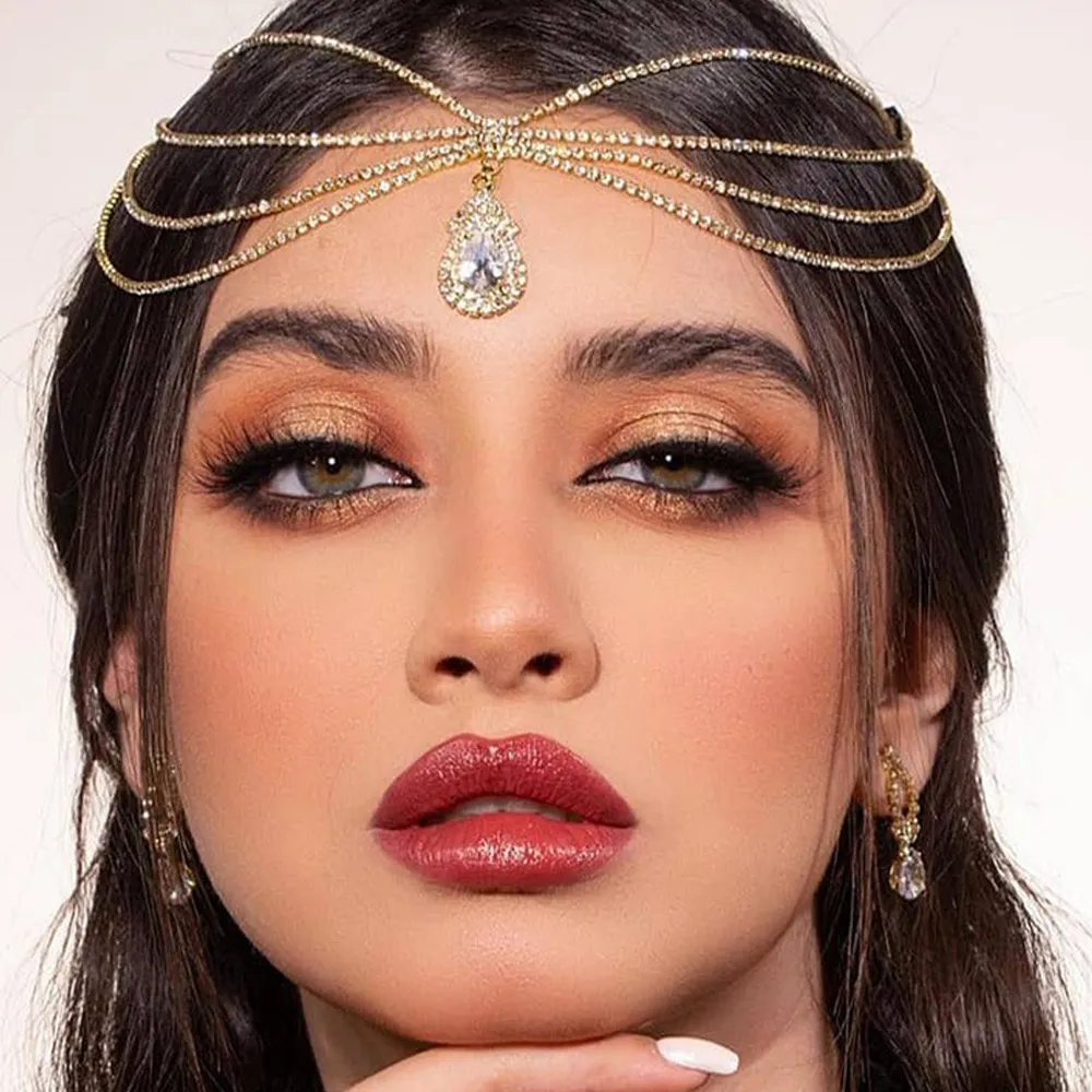 XSBODY 自由奔放に生きるブライダルラインストーンヘッド - Indian Wedding Supply のレビューと価格