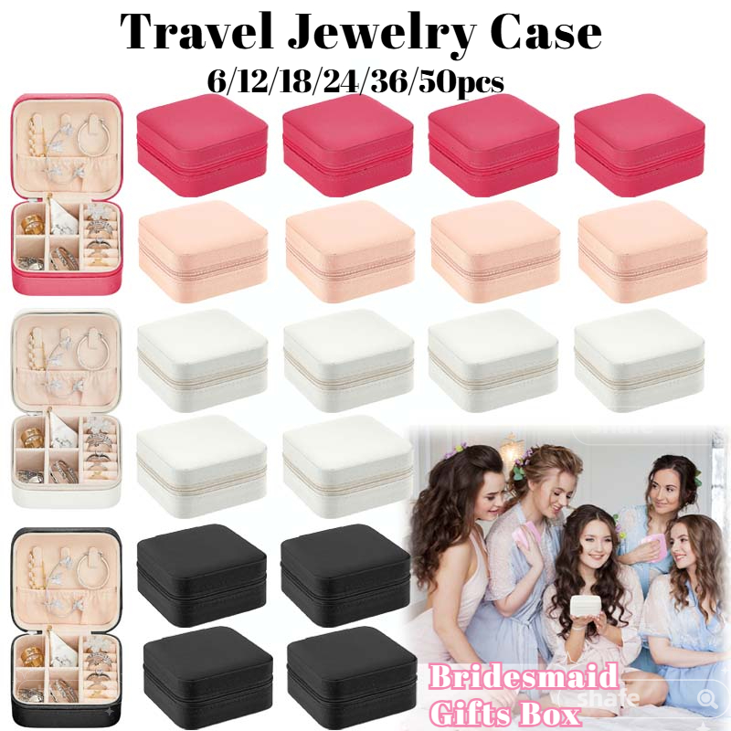 6-50 個トラベルジュエリーケースブライドメイドギフトポー - Wedding Supply List のレビューと価格