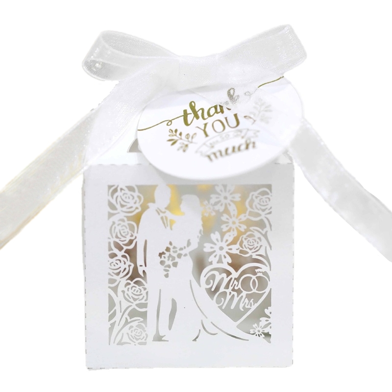50/100/200 個の結婚式の花婿の花嫁のギフトボックス - Wedding Supply List のレビューと価格