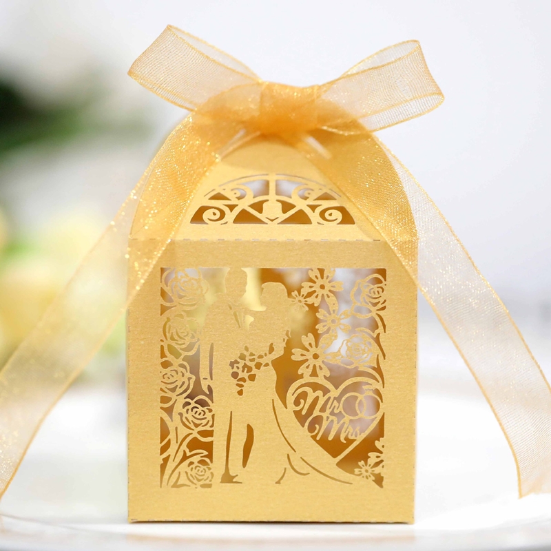 50/100/200 個の結婚式の花婿の花嫁のギフトボックス - Wedding Supply List のレビューと価格