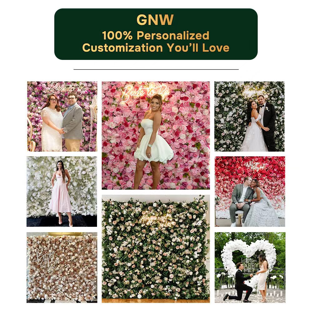 卸売カスタム白と緑の壁結婚式用品装飾ローズ背景シルク人工装飾 - Wedding Supply Wholesale のレビューと価格