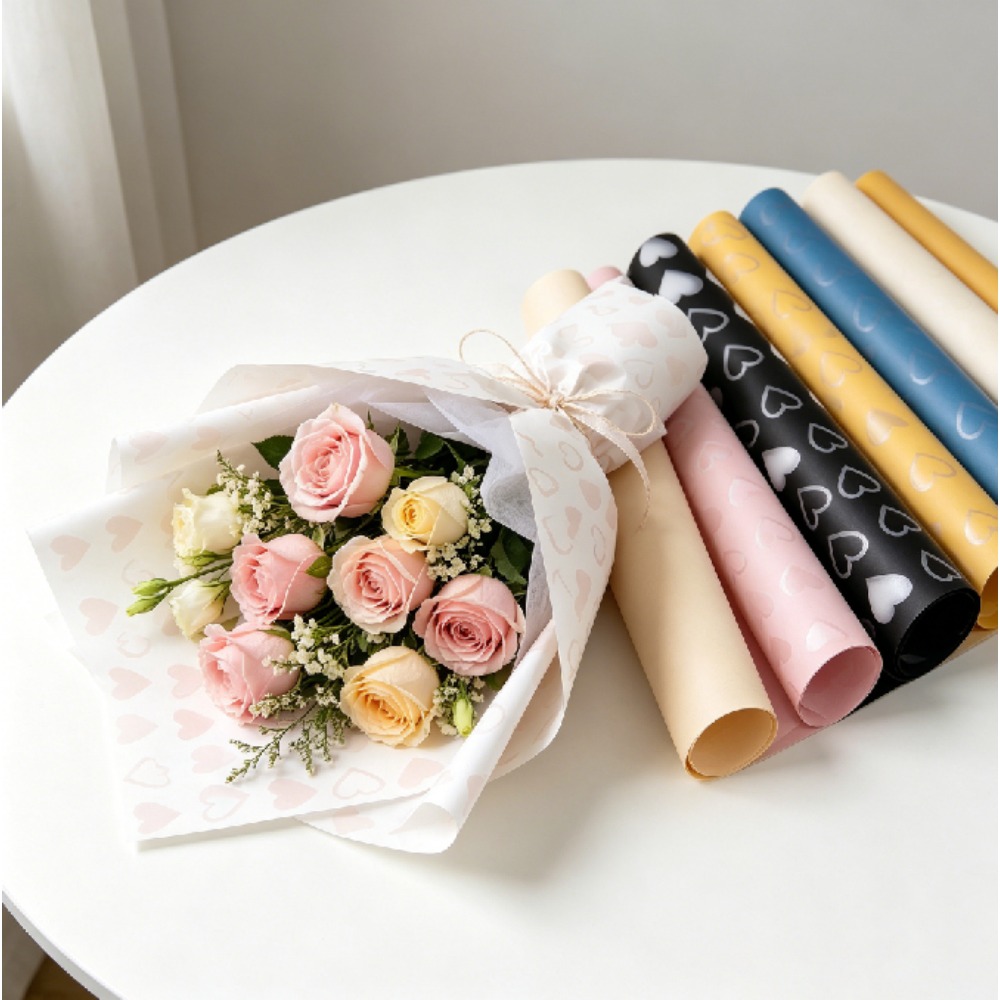 シルバーハートハンスフローラルラップペーパーDIYギフトブー - Good Floral & Wedding Decor Supply のレビューと価格